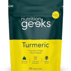 Turmeric Tablets 2000mg with Black Pepper & Ginger - 120 High Strength Curcumin Supplements - Easy Swallow Tablets (Not Turmeric Capsules or Powder) - Vegan - UK Made (Packaging Design May Vary)