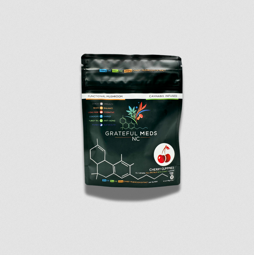Mushroom Canna Gummy | CBD + THC + Chagit Mushroom Extract